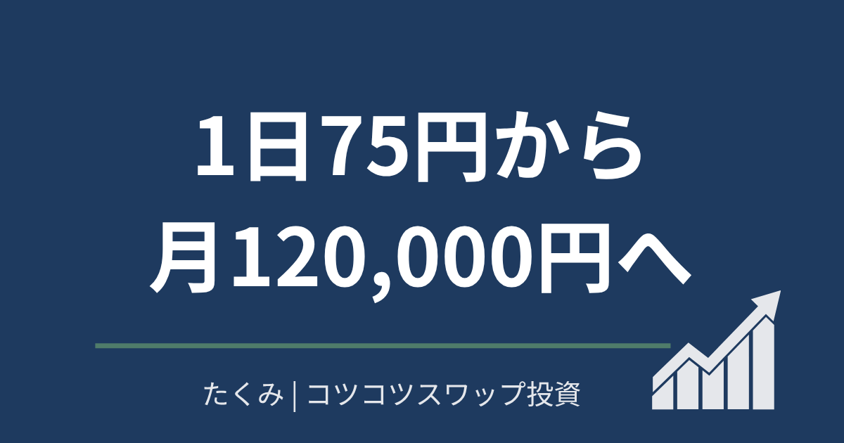 1日75円から月12万円へ